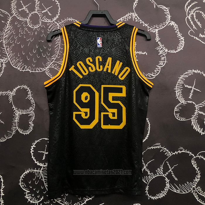 Camiseta Los Angeles Lakers Juan Toscano-Anderson #95 Mamba 2021-22 Negro